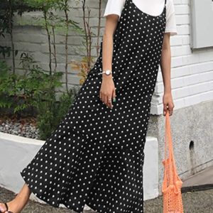 ZANZEA Robe Été Volants Femme Pois