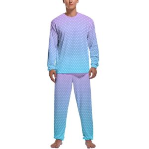 Pyjama Imprimé Homme Pois Longues Manches