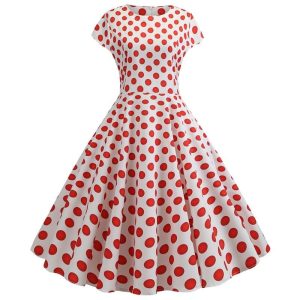 Robe D&rsquo;Été Vintage Pois Rockabilly
