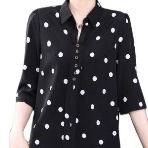 Chemisiers College Élégant Printemps Femmes Décontracté