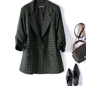 Vestes Col Rabattu Femme Pois Été 2022
