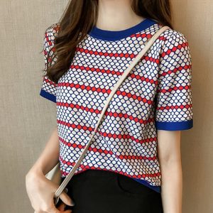 LJSXLS T-Shirt Vintage Femmes Été