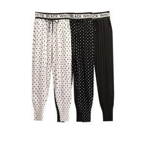Pantalon Sport Ample Femme Pois