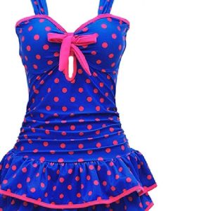 Maillot Bain Rose Grande Taille Volants