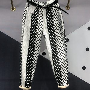 Pantalon Denim Imprimé Pois Femme – Skinny Haren Harajuku