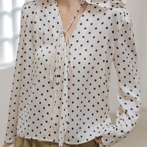 Chemisier Cowcyy Lacets Longues Femmes Florale