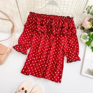 Chemisier Imprimé Pois Version Douce Femme