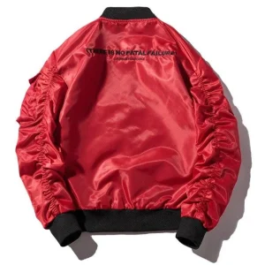 "T I N F F" Veste Bombers Aviateur Rouge - URB1™