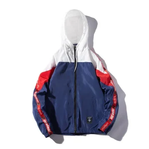 "FASHIOND" Veste Coupe Vent Bleu - URB1™