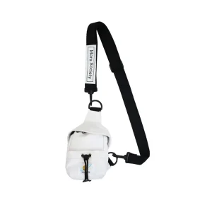 "MARS SOCIETY" Sacoche bandoulière Blanc Streetwear - URB1™