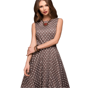 Robe À Pois Année 50 Tunique