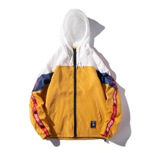 "FASHIOND" Veste Coupe Vent Jaune - URB1™