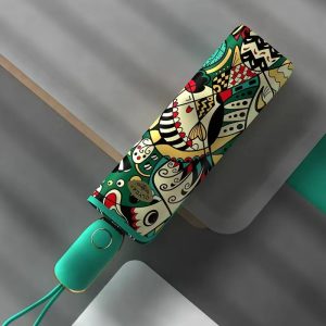 Parapluie Portable Pour Femme Motif À Pois