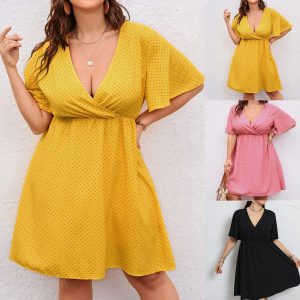 Mini Robe Mousseline Grande Taille