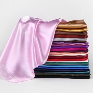 Foulard Hijab Doux Confort Pois Unicolore