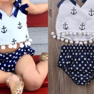 Ensemble Vêtements Bébés Filles Mode Pois