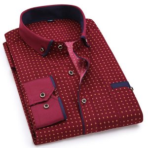 Chemise Imprimée Doux Confortable Masculine Mode