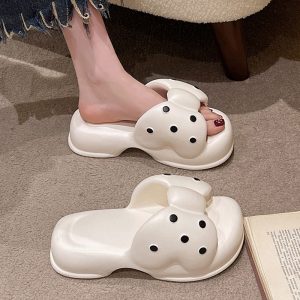 Mules À Pois Femmes Douces Coordonnantes Papillon Été