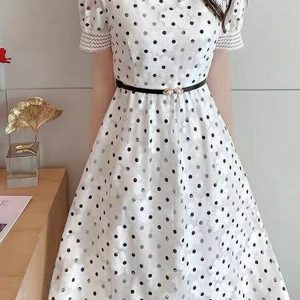 Independance Jupe Trapèze Pois Luxe