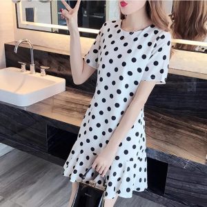 Mini Robe Volants Pois Élégance Intemporelle