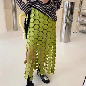 Jupes Mi-Longues Élégantes Femmes Streetwear