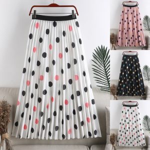 Jupe Plissée Taille Haute Chic