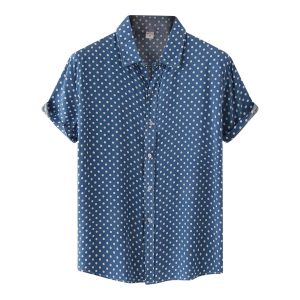 Chemise Lin Ethnique Homme Streetwear