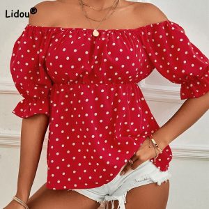 T-Shirt Manches Courtes Bouffantes Femme