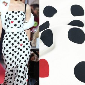 Tissu Imprimé Pois Robes Jupes