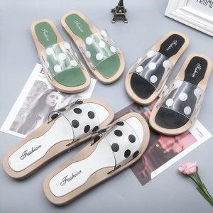 Sandales Été Femmes Plage Motifs Pois