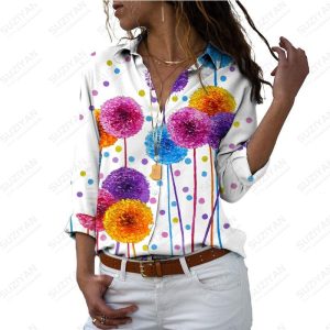 Chemise Boutonnée Élégante Papillon Harajuku