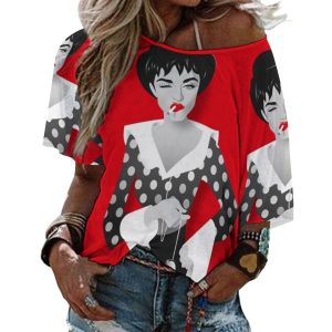 Alejandro T-Shirt Manches Courtes Femme Rouge