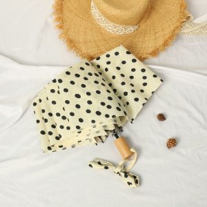 Parapluie Automatique Vinyle Féerique Brillant Pois