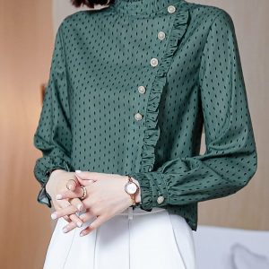 Chemise Élégante Mousseline Femme Vintage