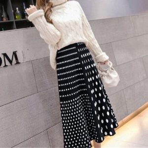 Jupe Trapèze Plissée Élégante Femme