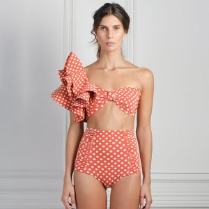 Bikini Imprimé Volants Style Brésilien
