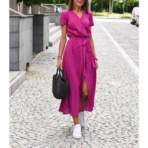 Robe Longue Imprimée Fleur Vêtements Plage