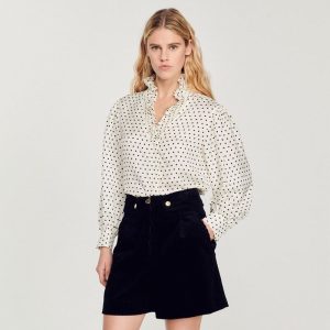 Chemisier Imprimé Pois Volants Femmes