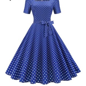 Robe Rétro Vintage Femmes Rockabilly Élégante