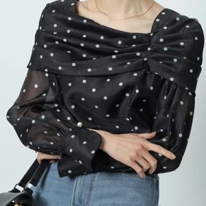 Oceanlove Chemisier Doux Élégant Rétro Japonais