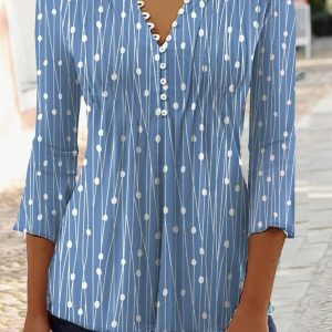 Chemise Manches Longues Élégant Automne Femme