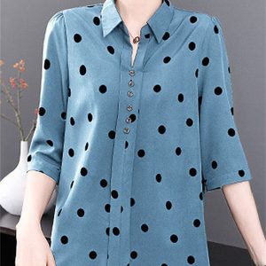 Chemisier Décontracté Femmes Imprimé Élégant Pois