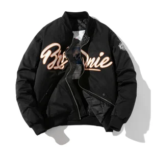 "BROWNIE" Veste Baseball Bombers Vintage Noir - URB1™