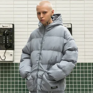 "SKATEPARK" DOUDOUNE MATELASSÉE STREETWEAR GRIS - URB1™