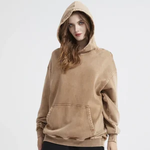 "DLVD" Sweat-shirt Hoodie à capuche Délavé Beige - URB1™