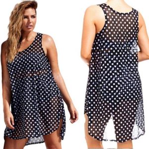 Robe Mousseline A Pois Blouses Femmes
