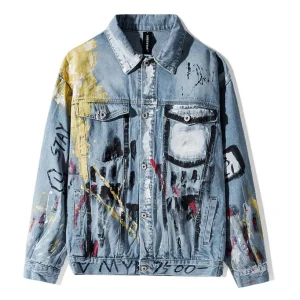 "PNTM" Veste en jean denim imprimé - URB1™