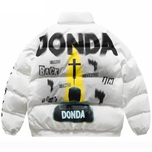 "DONDA" Parka Doudoune Matelassée Noir - URB1™