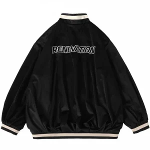 "RENOVATION" Veste Bombers Vintage Noir - URB1™