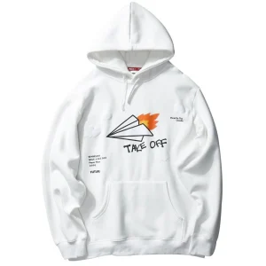 "TAKE OFF" Sweat-shirt Hoodie à capuche Blanc - URB1™